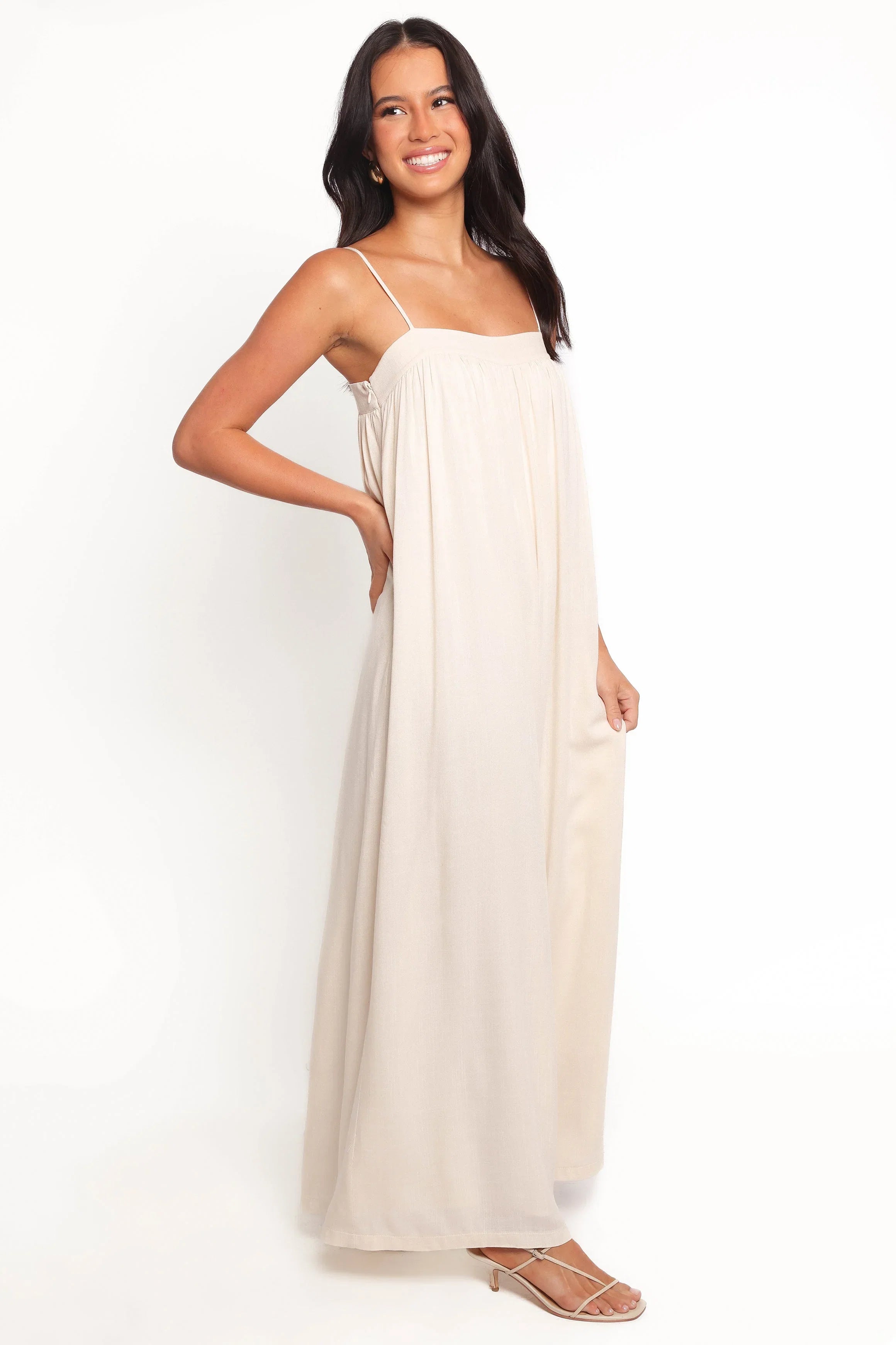 Abegail Flowy Jumpsuit Cream