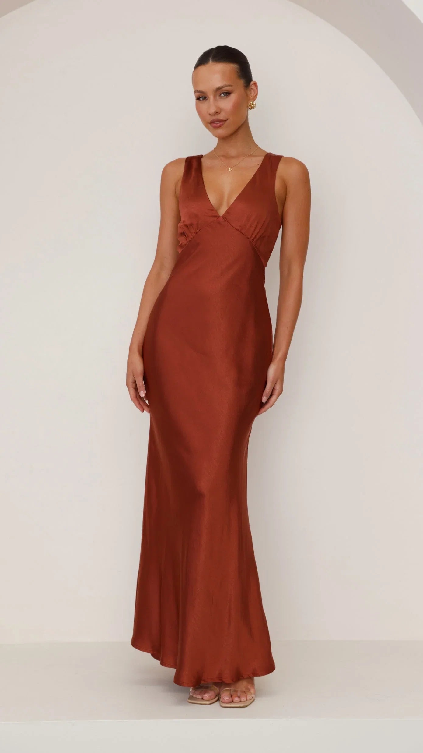 Sofia Maxi Dress Rust