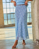 Open Skies Printed Midi Skirt