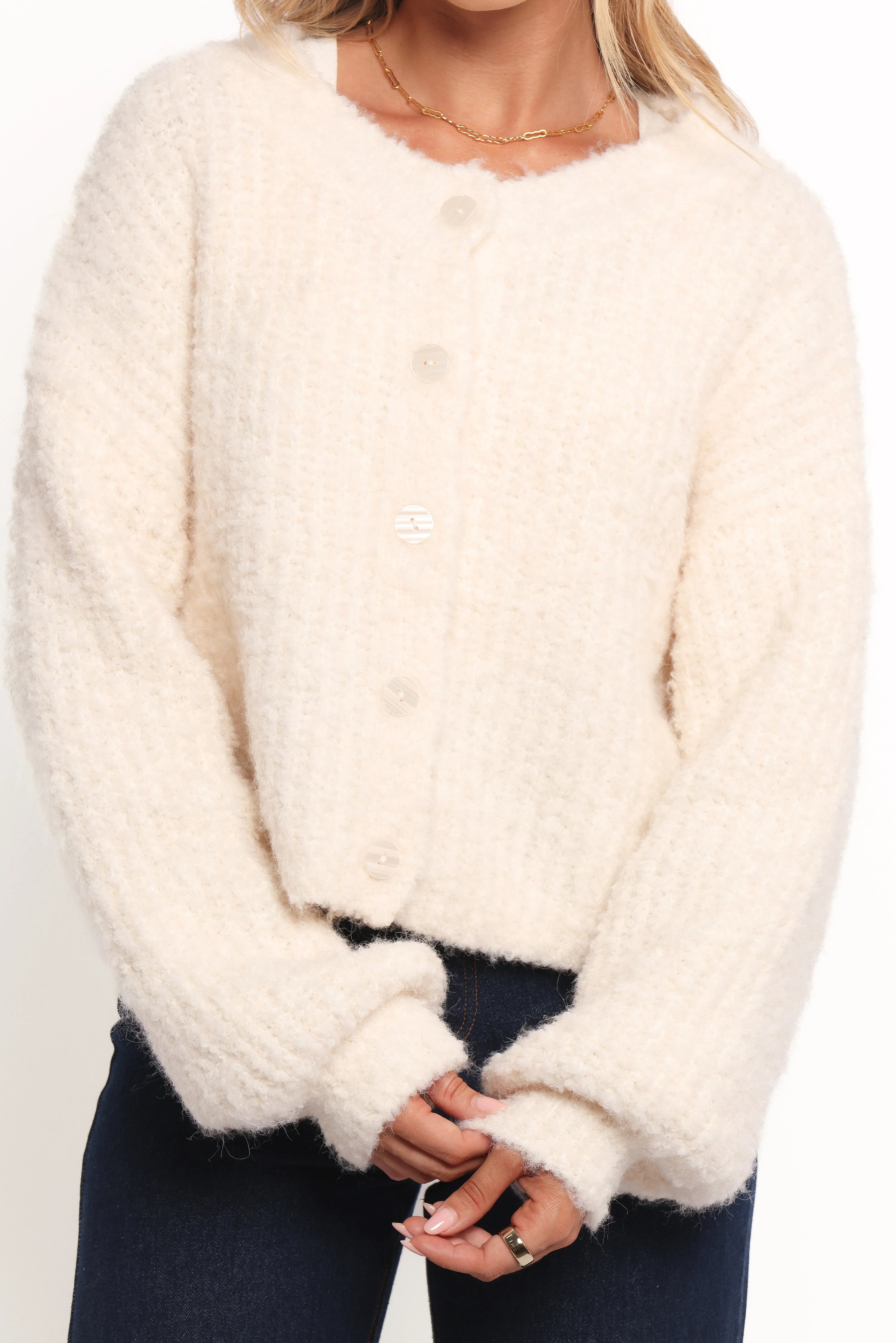 Albertine Cardigan White