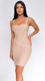 Cynthia Bandage Dress Nude
