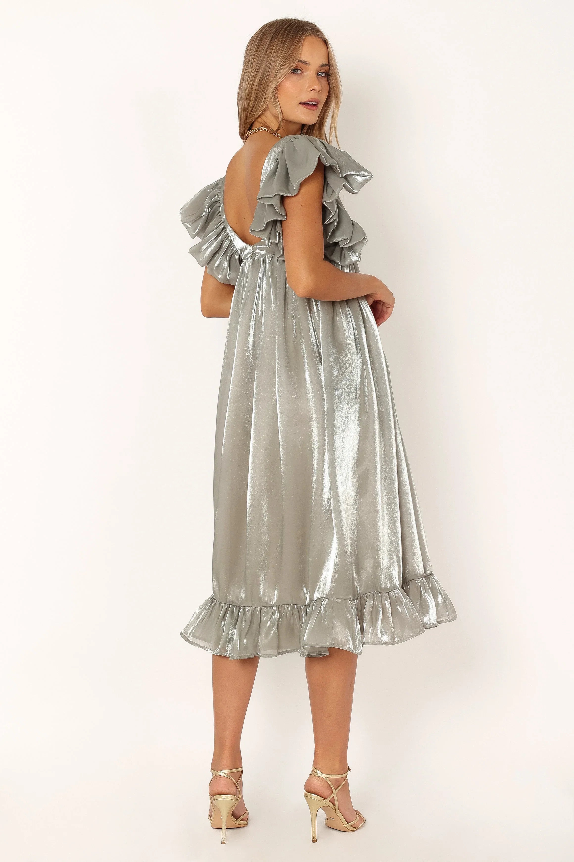 Oro Midi Dress Olive
