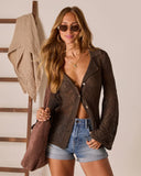 Kelson Crochet Button Down Top