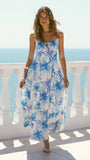 Millie Maxi Dress Ocean Bloom