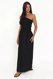 Myla One Shoulder Maxi Dress Black