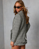 Paloma East Plaid Tweed Blazer