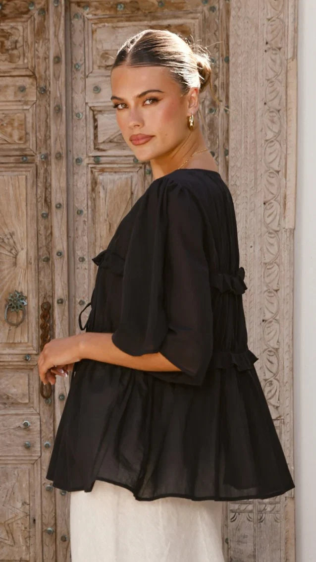 Raya Top Black