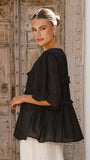Raya Top Black