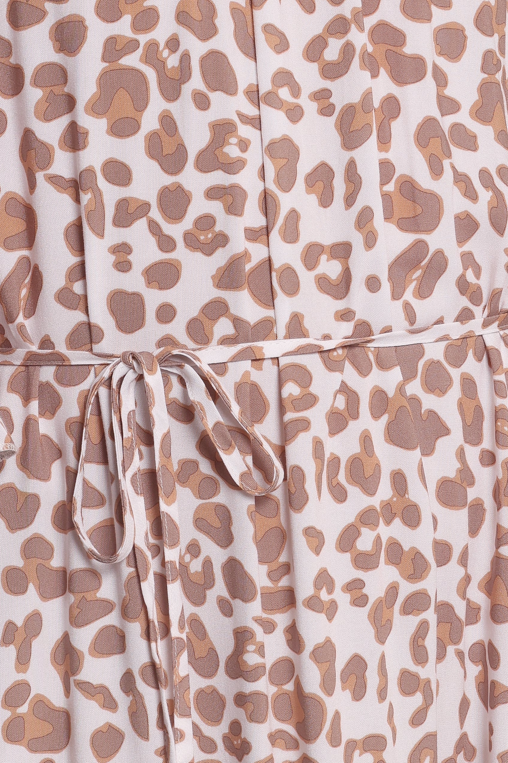 Rhody Off Shoulder Maxi Dress White Leopard