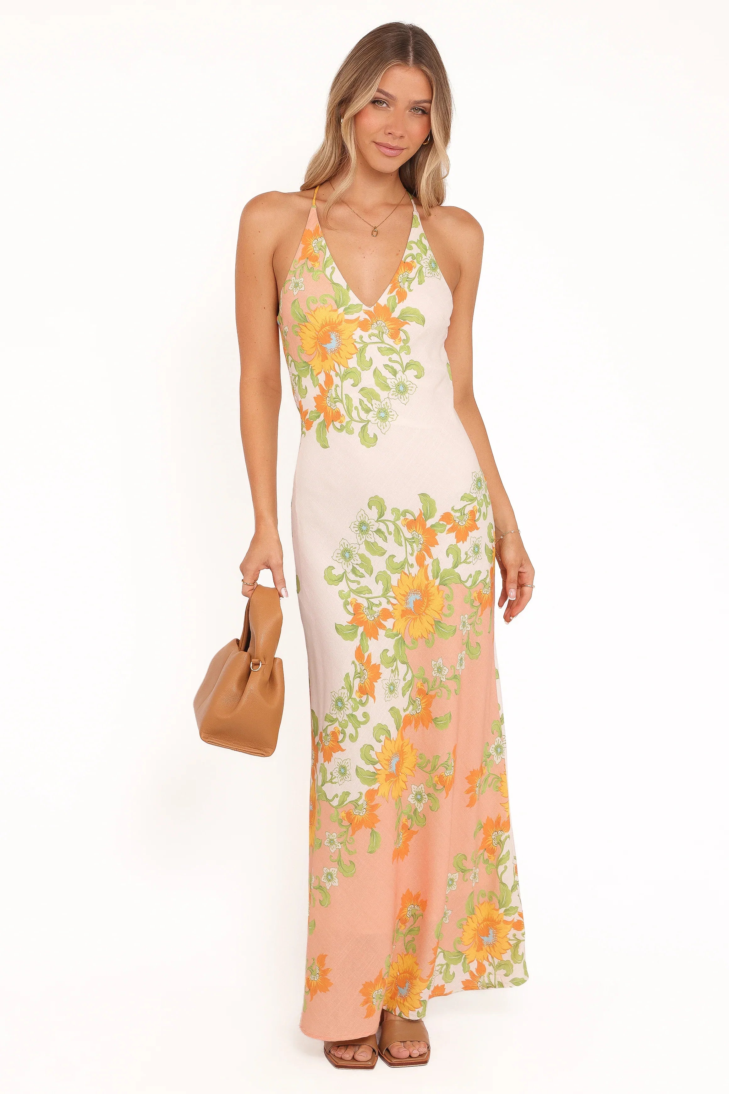 Haruki Maxi Dress Yellow Spring Floral