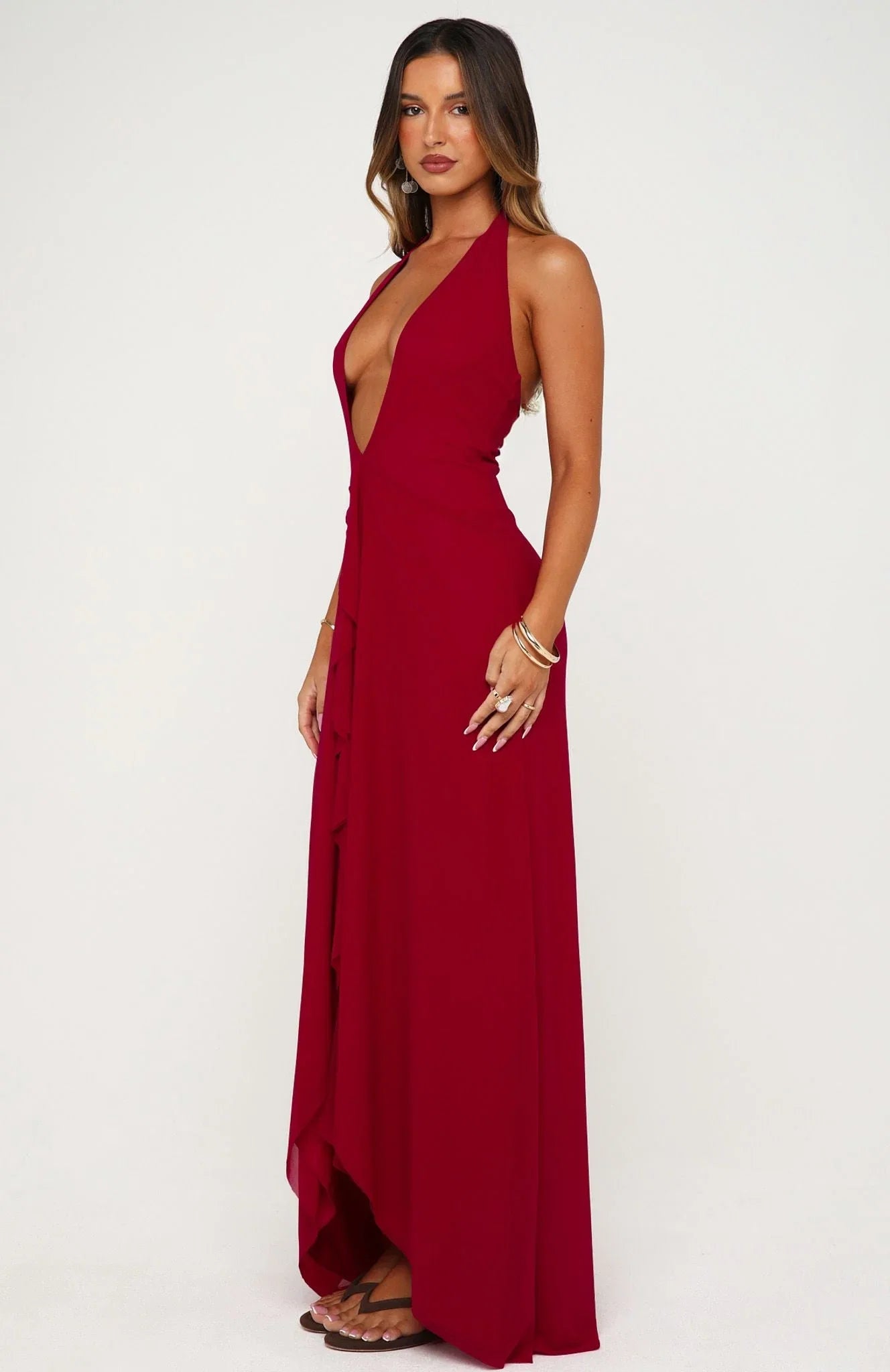Sun Glam Maxi Dress Dragonfruit