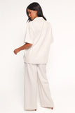 Odelia Denim Pant Off White