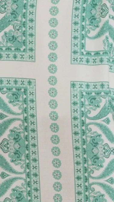 Talise Maxi Dress Green Aztec