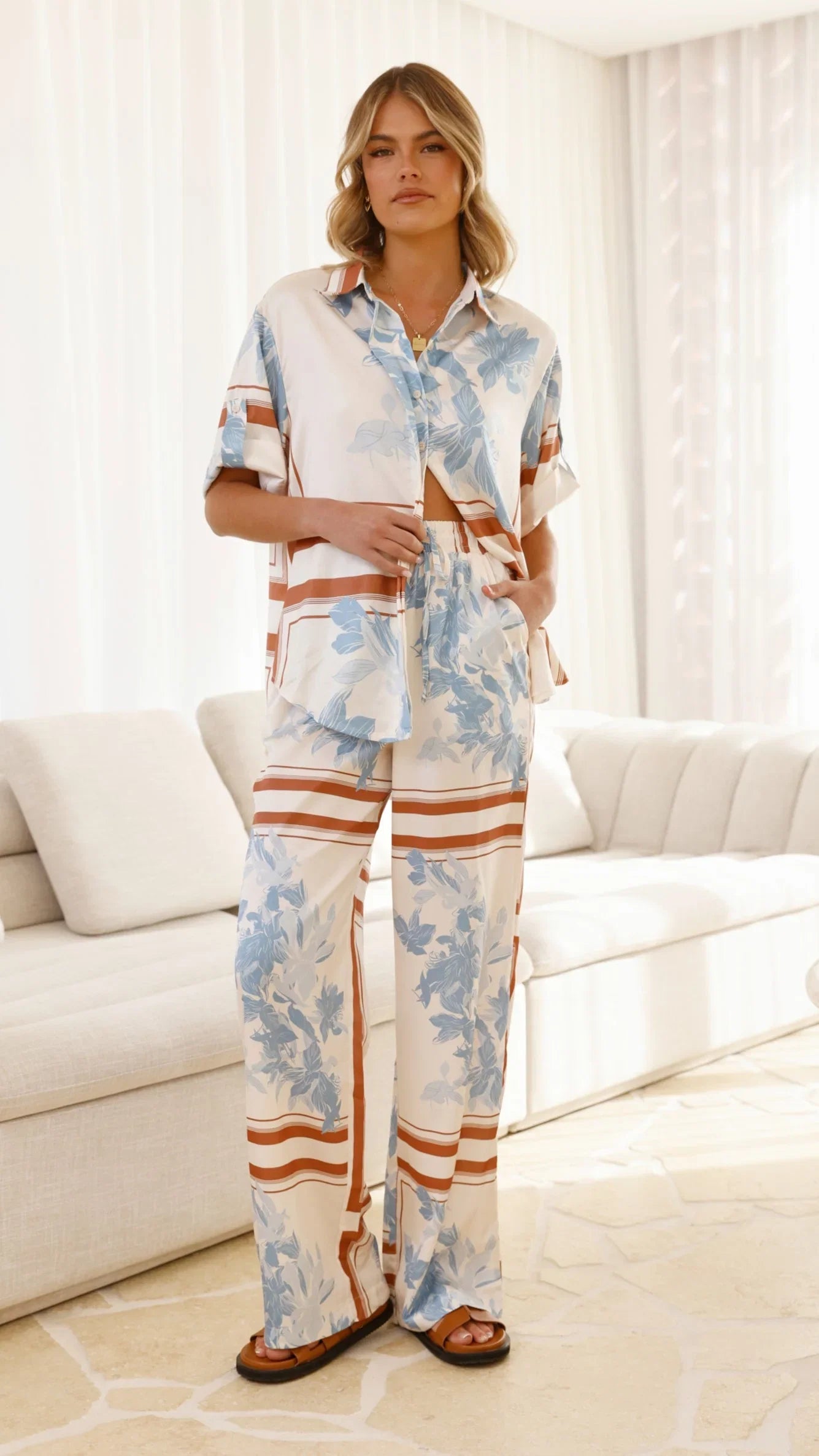 Valene Pants Amore Print