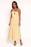Vinny One Shoulder Maxi Dress Yellow