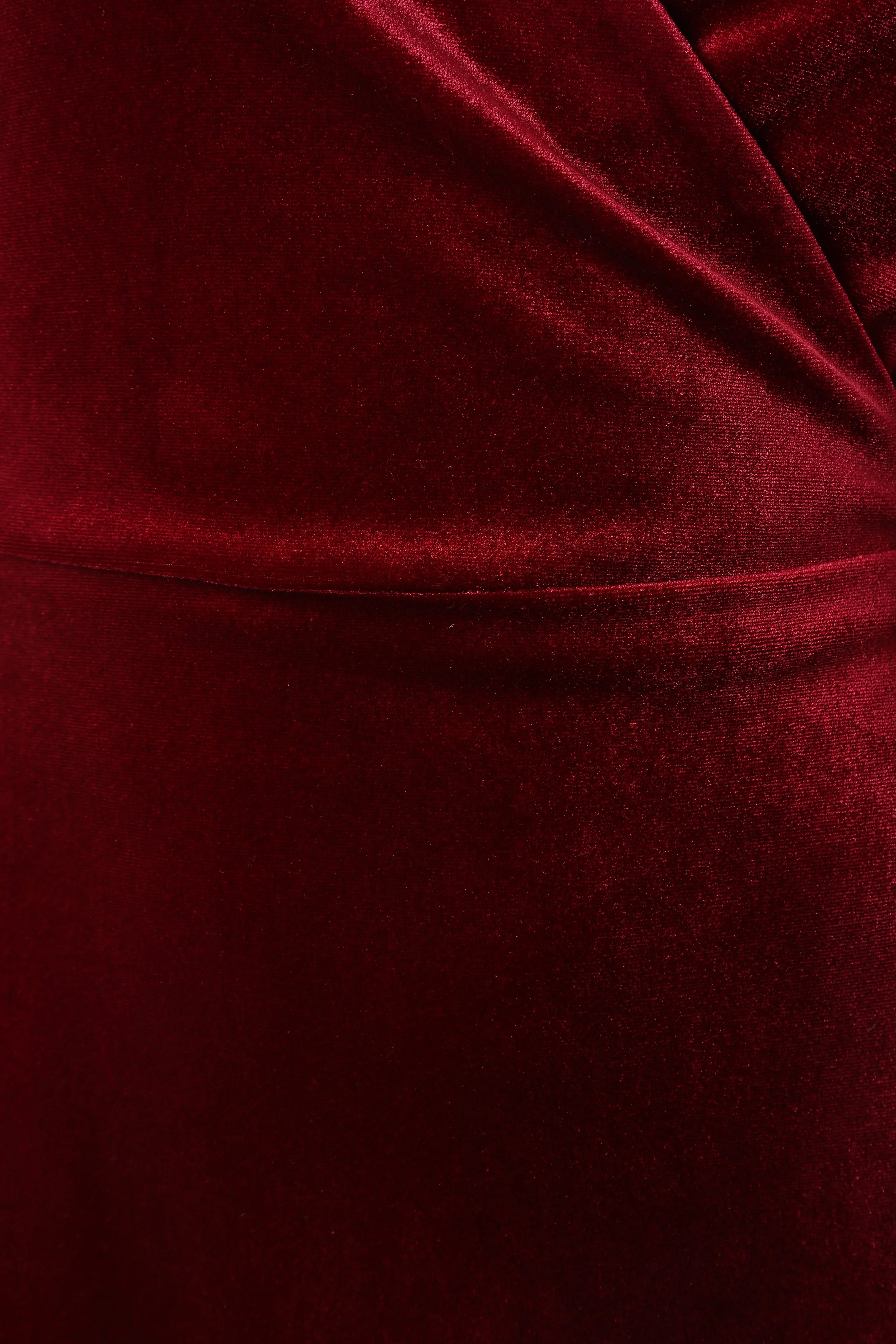 Darby Long Sleeve Midi Dress Burgundy