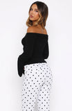 Perfect Night Long Sleeve Top Black