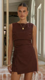 Arwen Mini Dress Chocolate