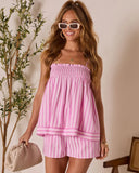 Florine Striped Babydoll Tank