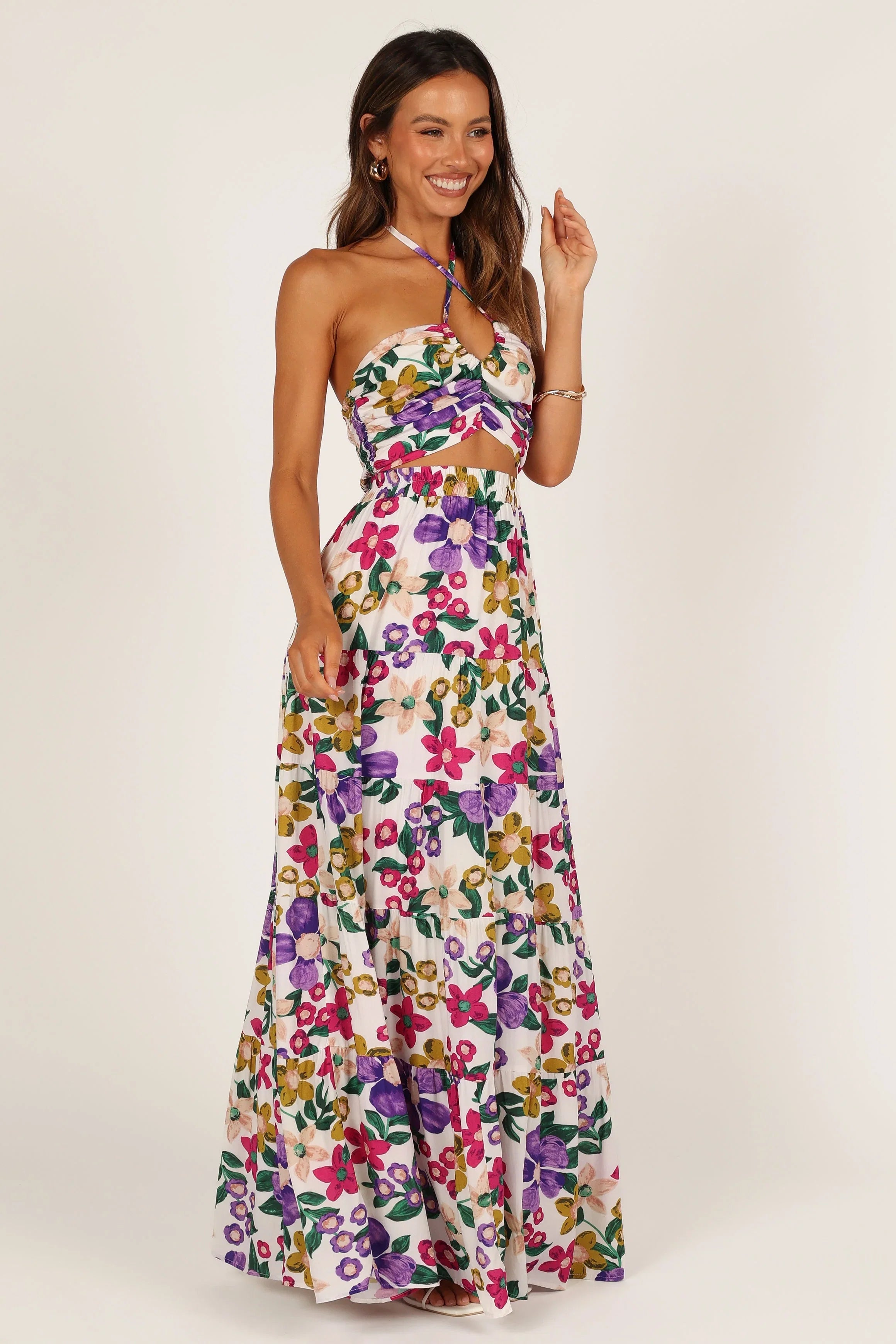 Kari Halter Top Set Floral