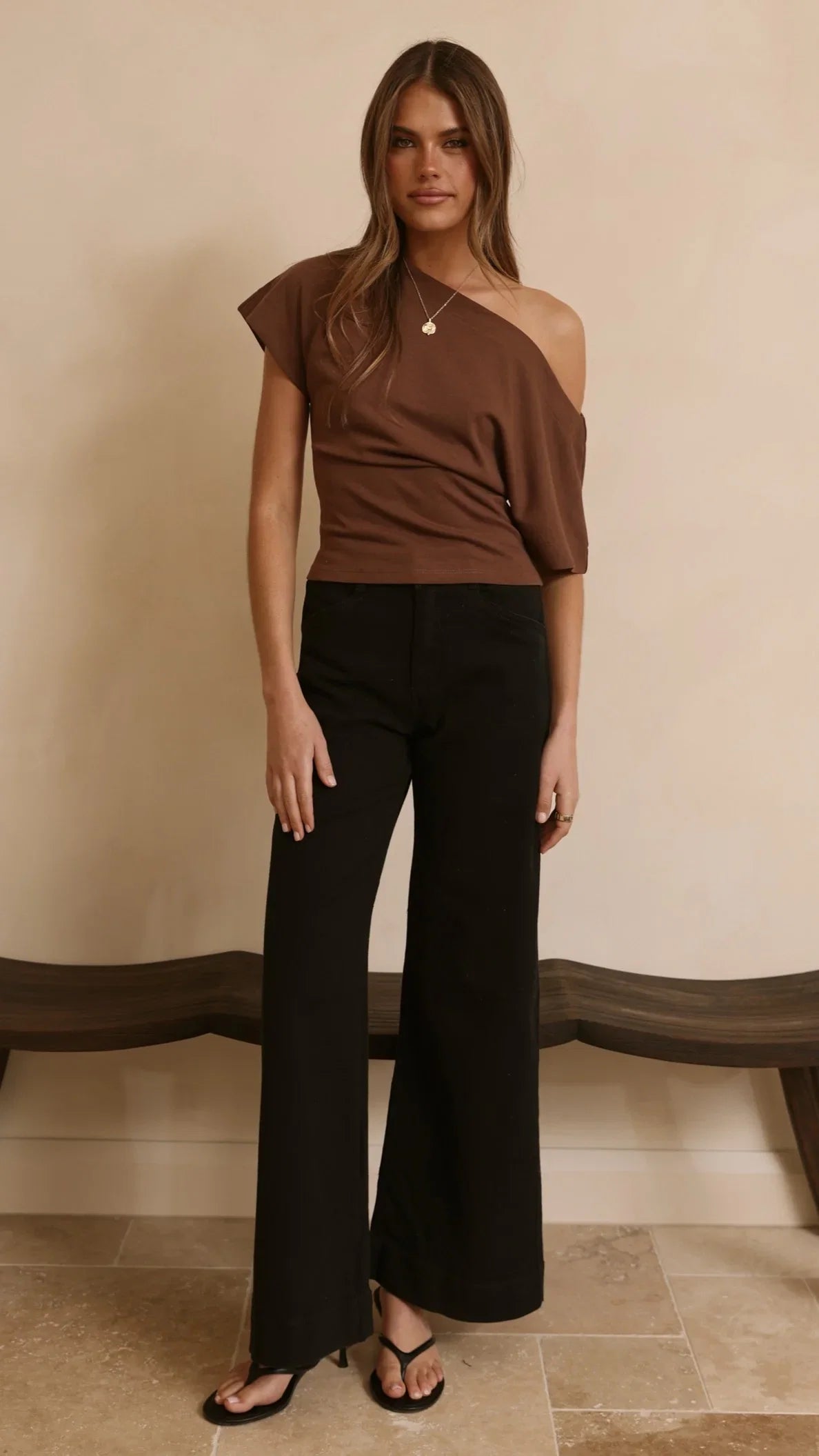 Zandra Wide Leg Jeans Black