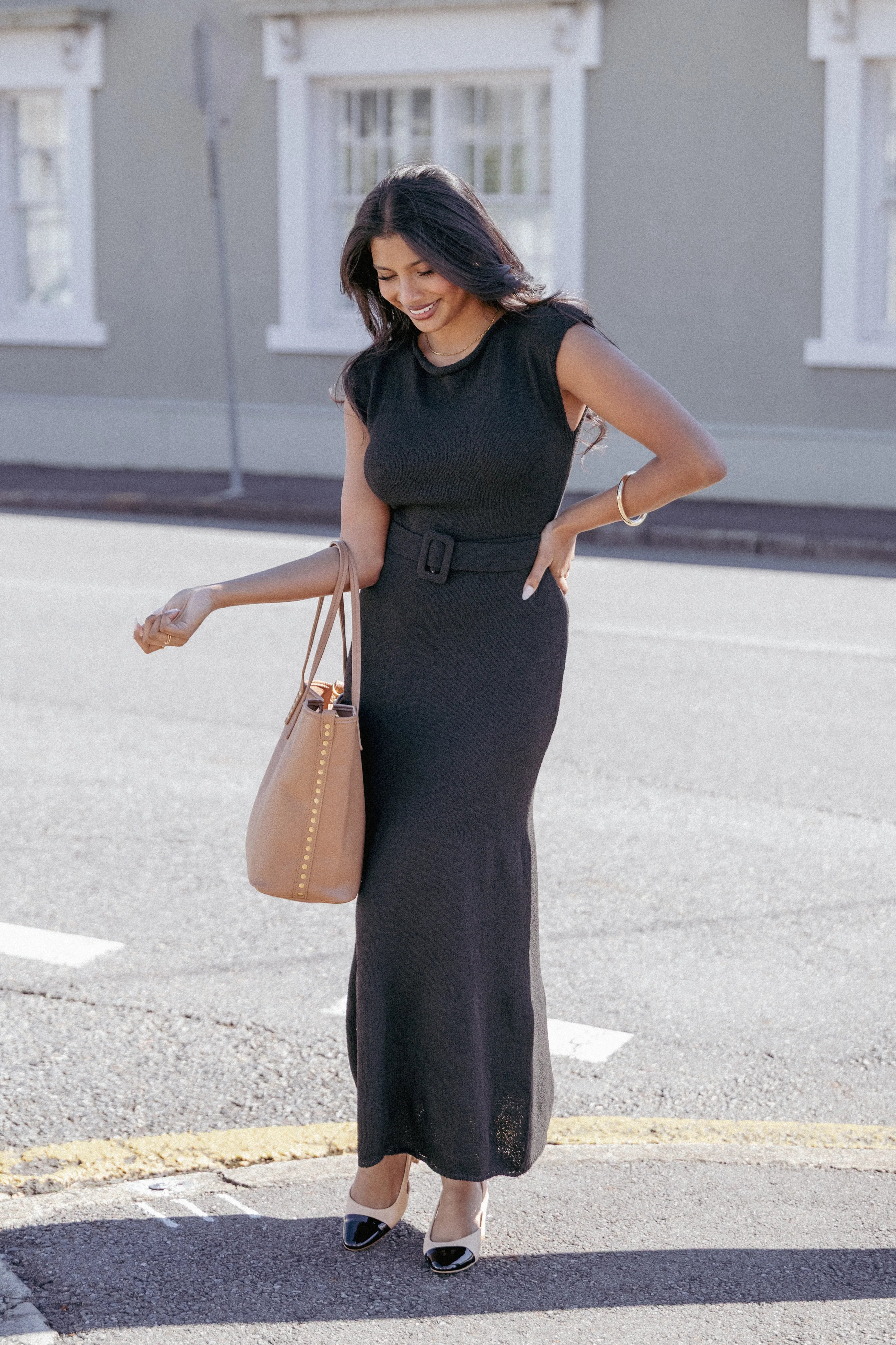 Alberta Midi Dress Black