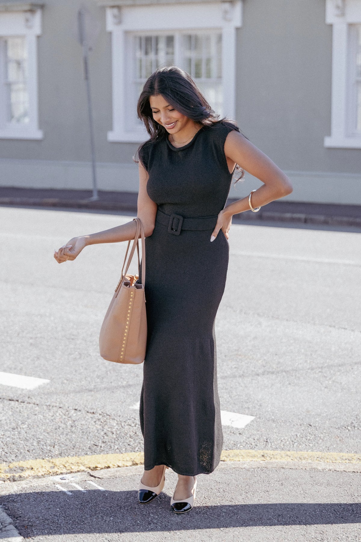 Alberta Midi Dress Black