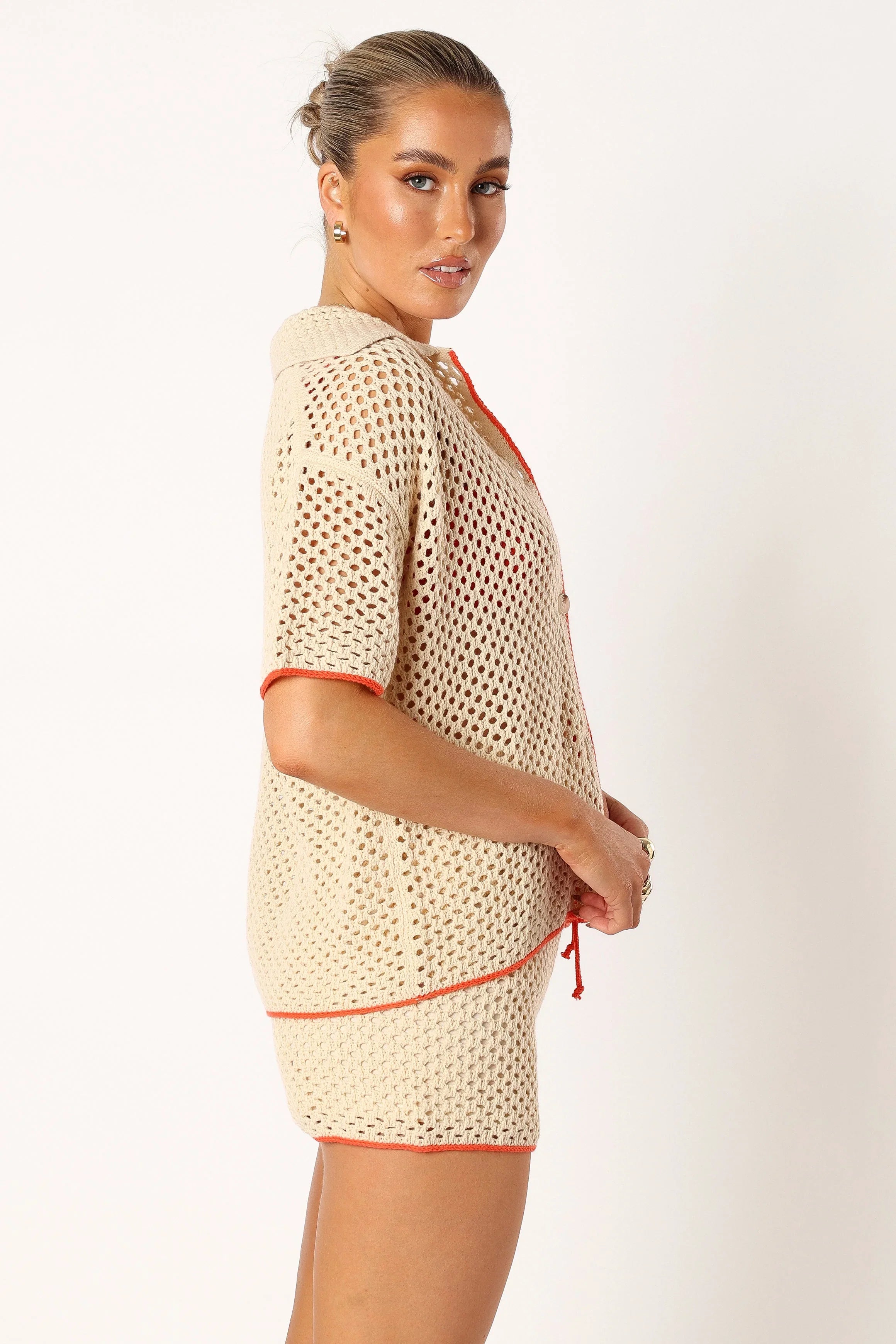 Val Knit Short Beige