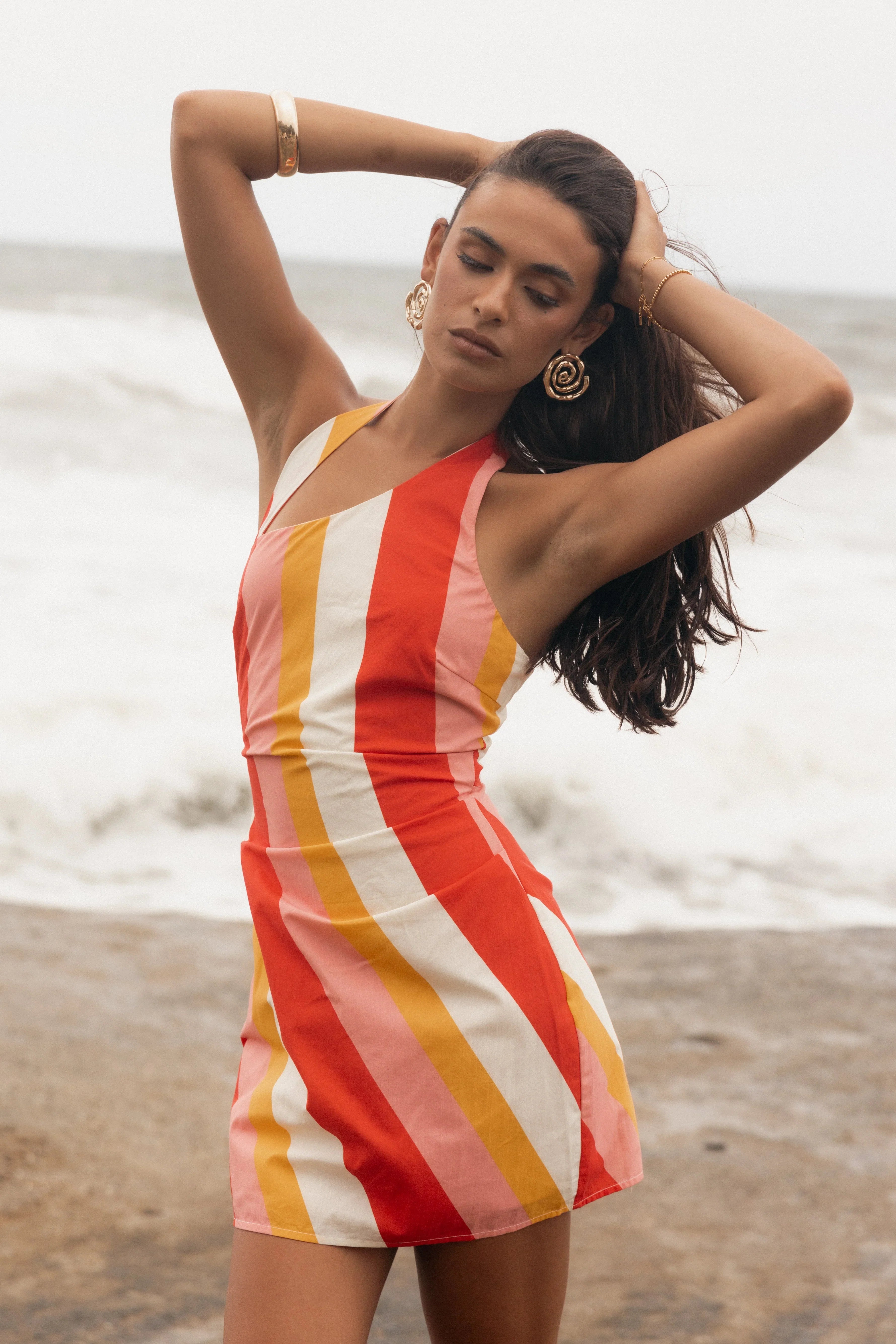 Silanzo Mini Dress Pink Stripe