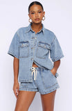 Denim Daydream Shorts Mid Blue