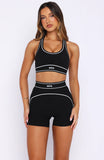 Adapt Bike Shorts Black White