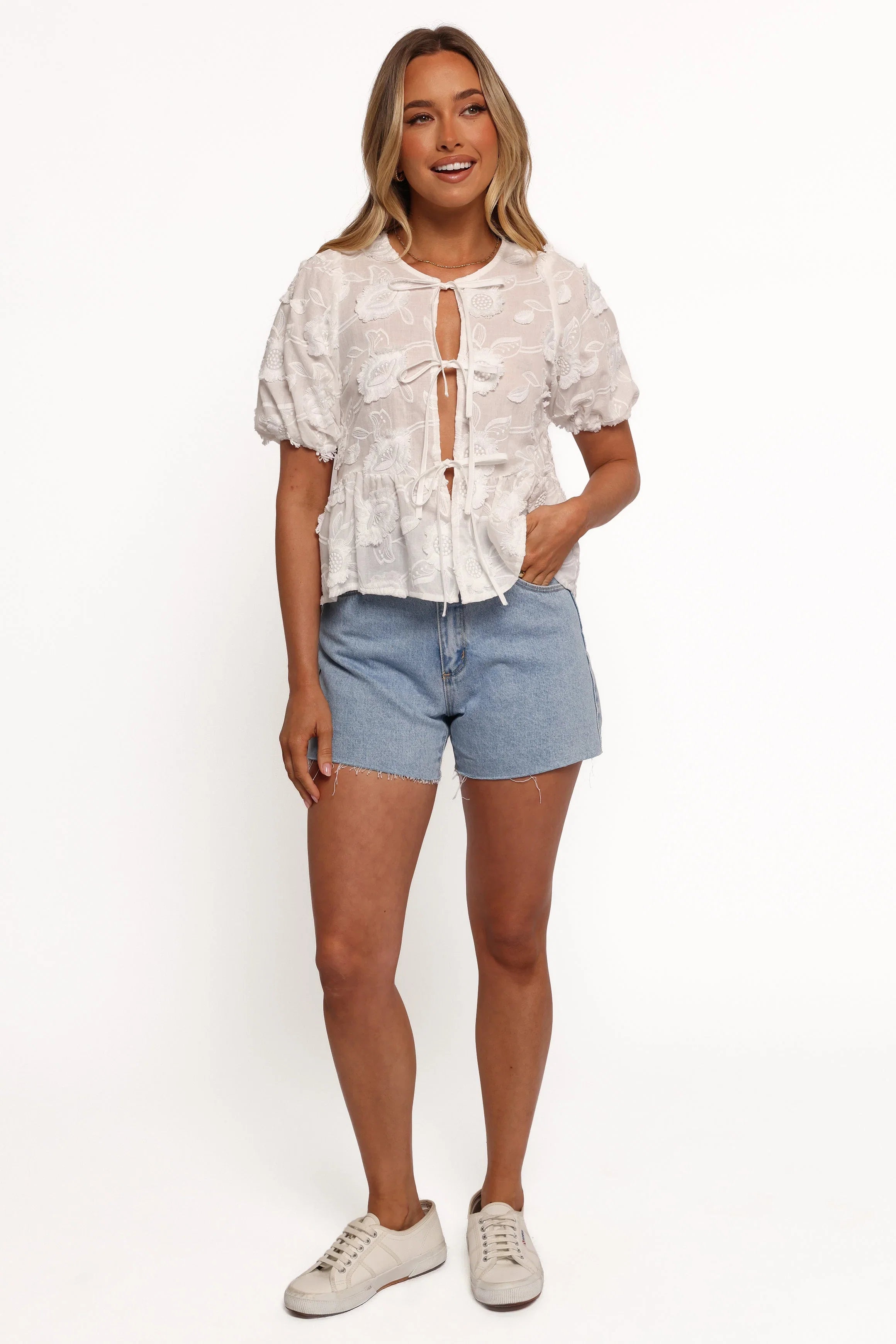Doris Top White