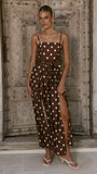 Astra Jumpsuit Chocolate Polka