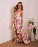 Blooming Muse Plunging Floral Maxi Dress