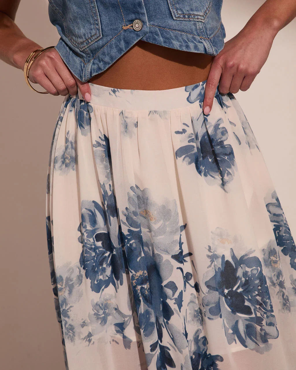Wildflower Heirloom Floral Maxi Skirt
