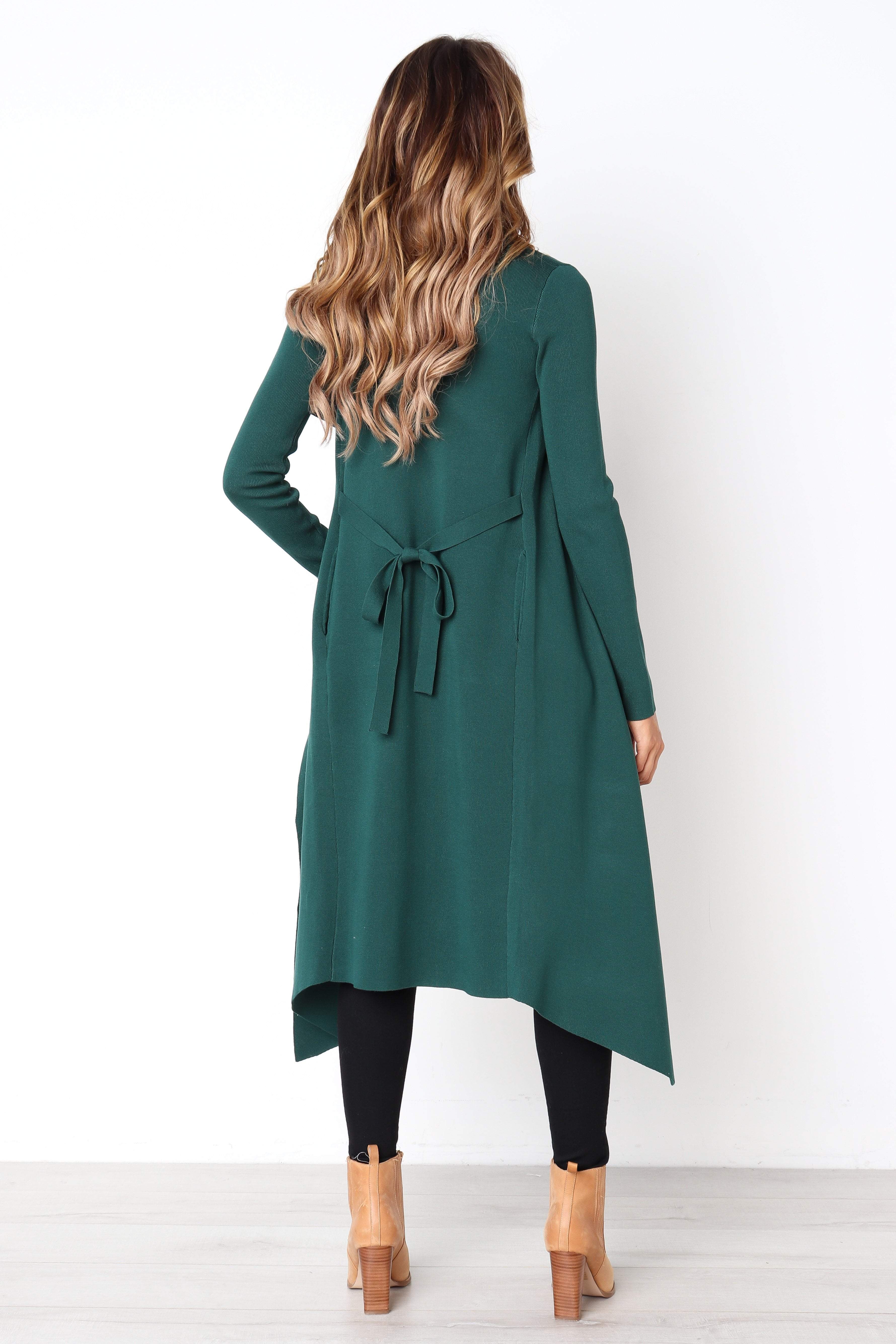 Audrina Cardigan Forest Green
