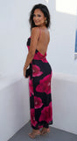 Rosalia Floral Maxi Dress Black