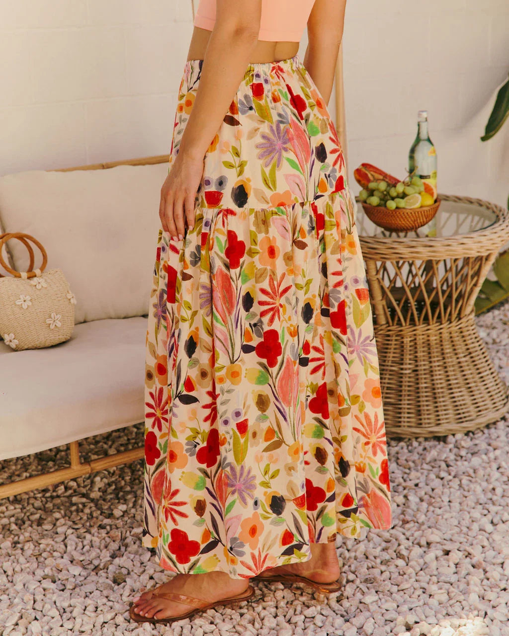 Fresh Picked Floral Maxi Skirt