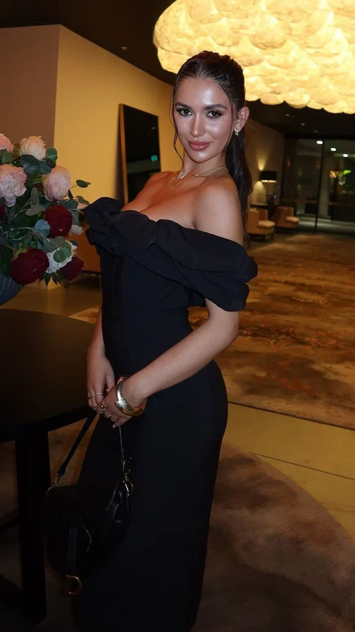 Bernadette Midi Dress Black