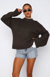 Winters Chill Knit Sweater Chocolate