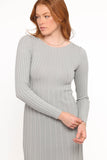 Alison Long Sleeve Maxi Dress Grey