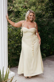 Della Midi Dress Yellow