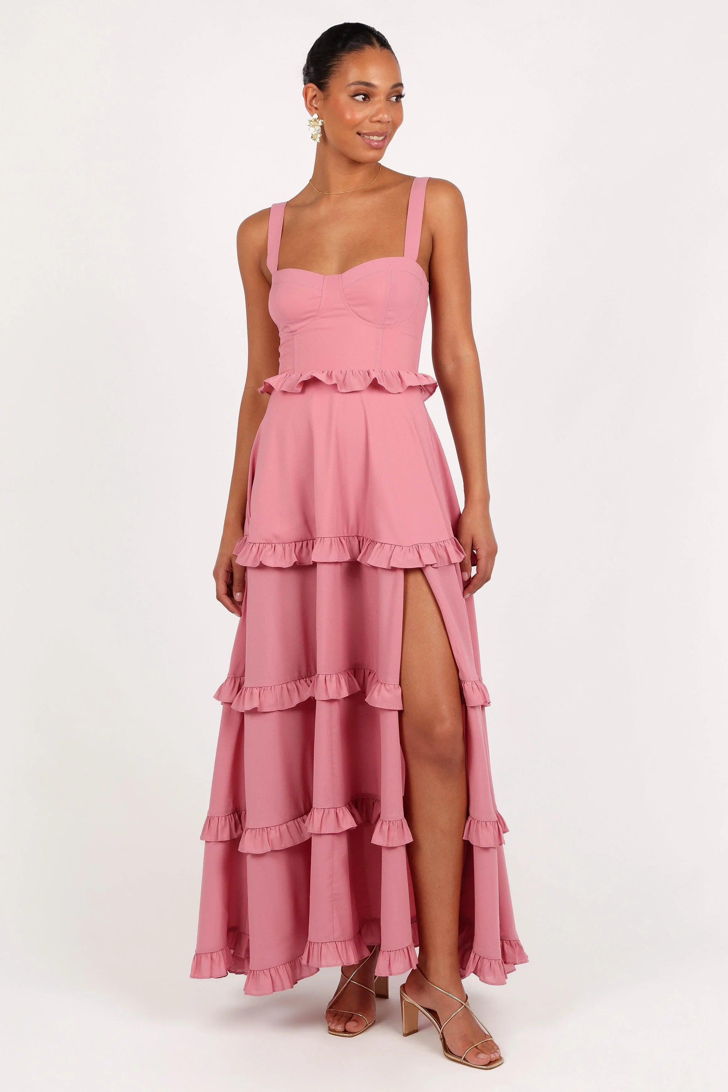 Lillee Tiered Maxi Dress Mauve