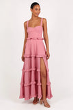 Lillee Tiered Maxi Dress Mauve