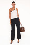 Clark Crepe Wide Leg Pant Black