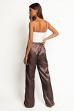 Alima Pants Brown Polka Dot