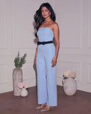 Cristal Strapless Bow Jumpsuit