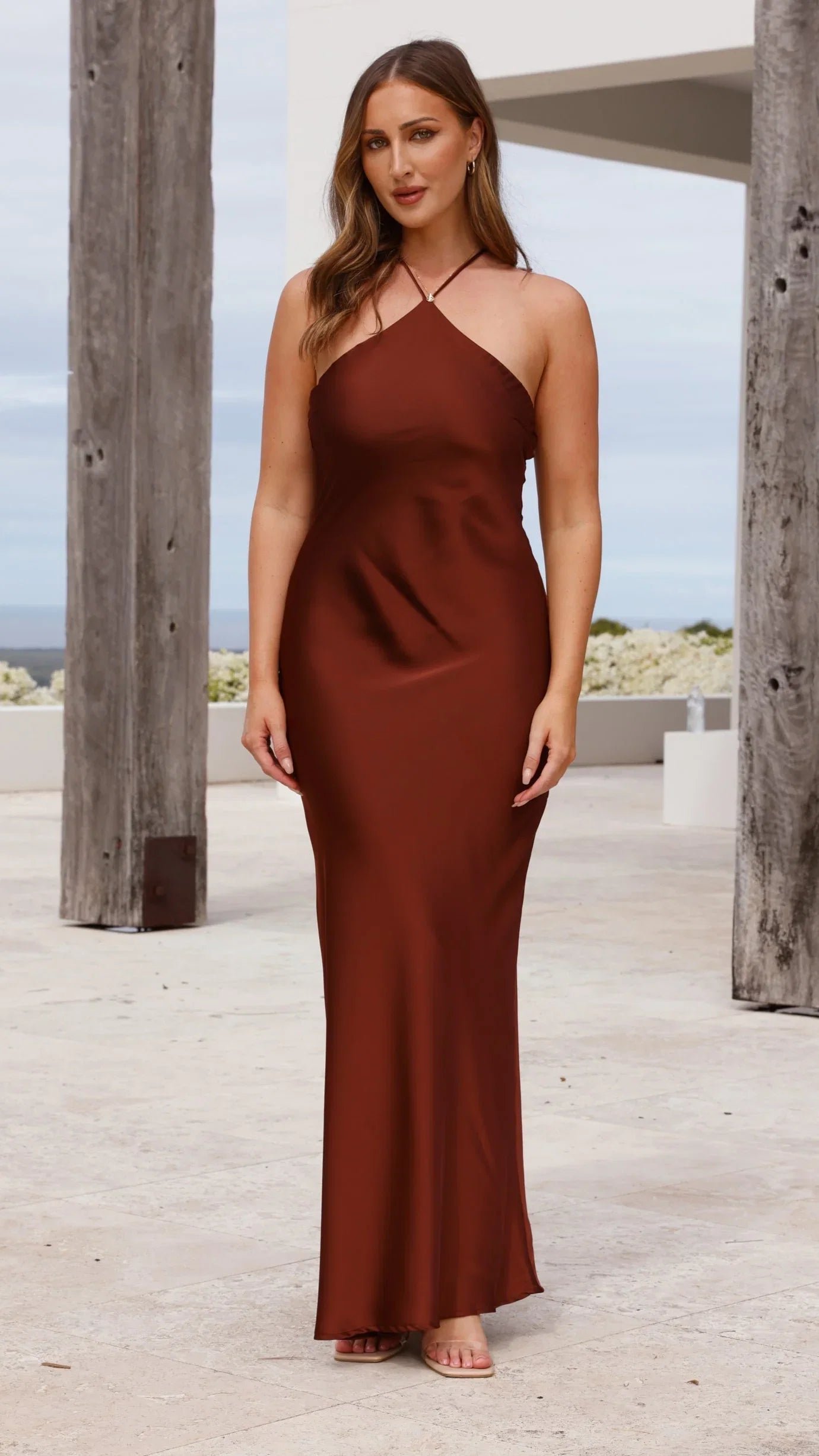 Chiara Maxi Dress Brown