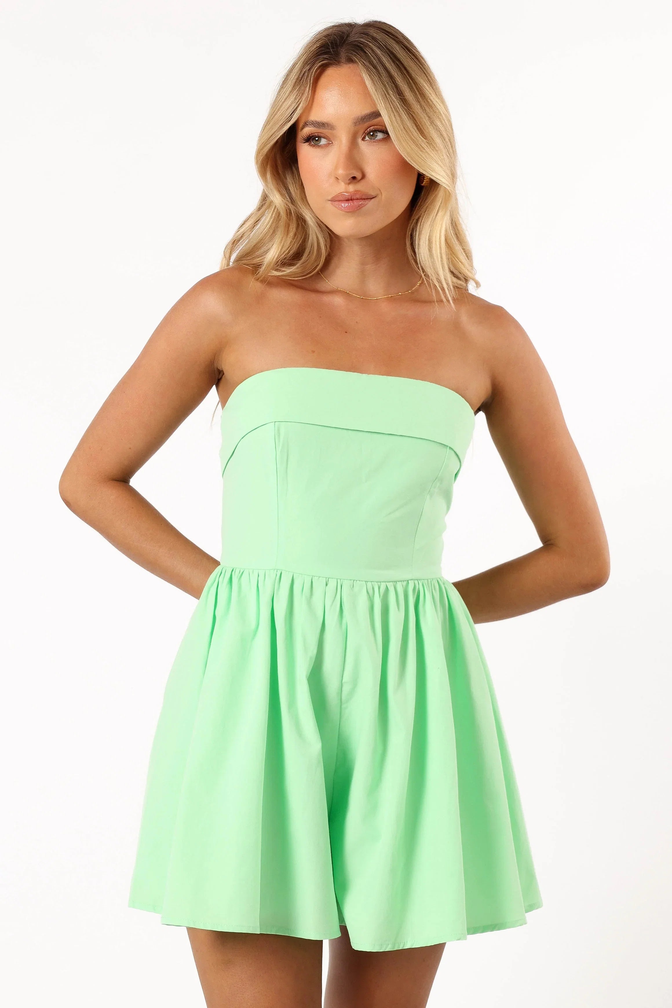 Beatrice Romper Apple Green