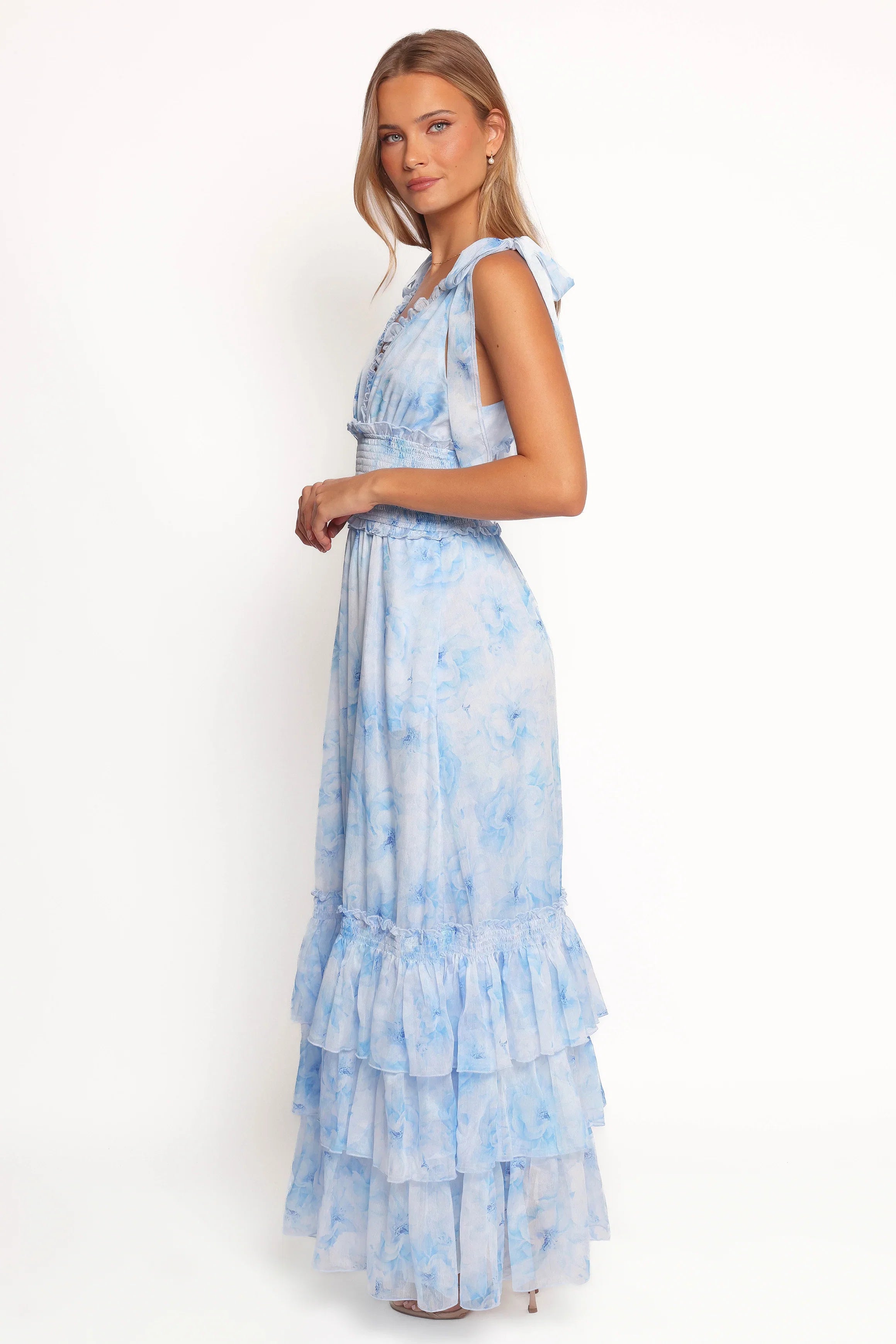 Fionna Maxi Dress Blue Floral